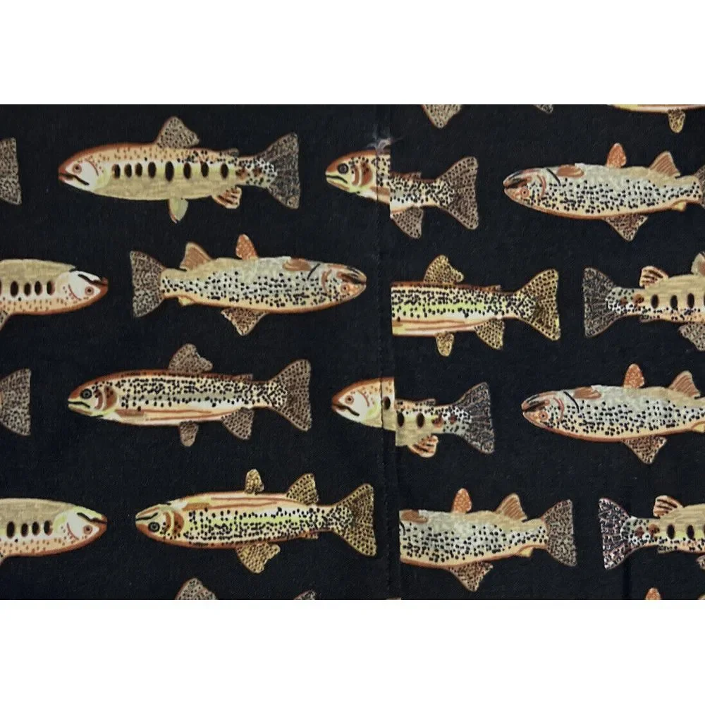New $59 The North Face Class V Flash Dry Fish Print Water Mens Pull On Shorts XL